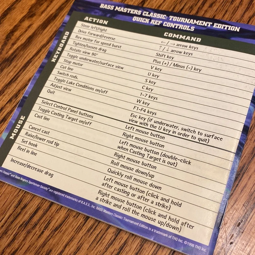 Vintage 90s Bass Masters Classic Tournament Edition 3D Fishing Game PC CD-ROM